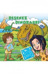 Desenez dinozauri de cu sabloane