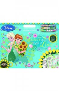 Frozen Fever, Artist colour and sticker pad. Trusa de artist cu stickere