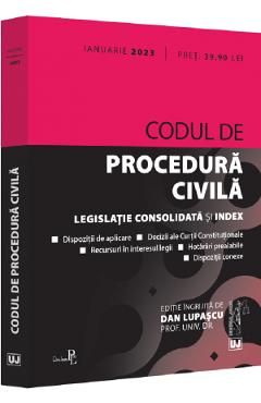 Codul de procedura civila Ianuarie 2023