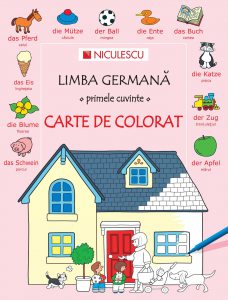 Limba germana - primele cuvinte - Carte de colorat