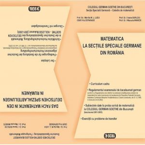 Matematica - Bacalaureat la sectiile speciale germane din Romania
