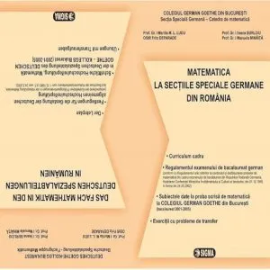 Matematica - Bacalaureat la sectiile speciale germane din Romania