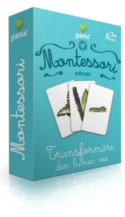 Montessori. Ordonare: Transformari din lumea vie
