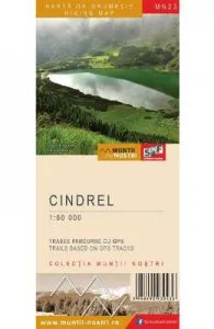 Muntii Cindrel. Harta de drumetie de Muntii Nostri