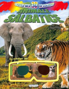 Cartea mea 3D de colorat - Animale salbatice
