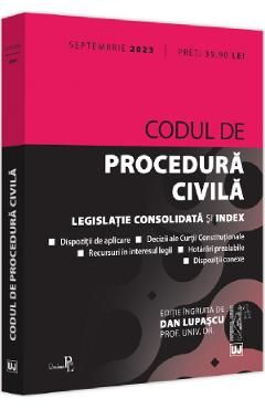 Codul de procedura civila Septembrie 2023