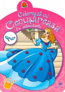 Coloreaza cu Alba-ca-Zapada. Cu autocolante