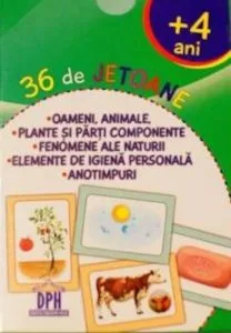 Oameni, animale, plante, fenomene ale naturii, elemente de igiena, anotimpuri - 36 de jetoane
