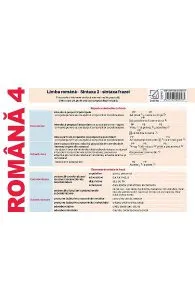 Plansa Romana 4. Limba romana: Sintaxa 2 de Nicoleta Ionescu