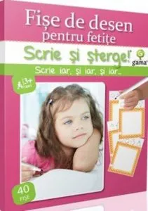 Fise de desen pentru fetite. Scrie si sterge!