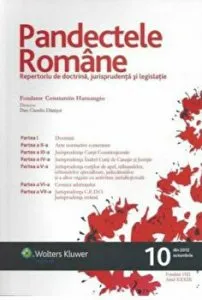 Pandectele romane nr. 8/2010. Repertoriu de doctrina, jurisprudenta si legislatie