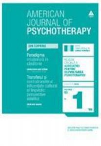 American Journal of Psychotherapy nr. 1 / 2009