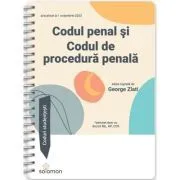 Codul penal si Codul de procedura penala actualizate la 1 octombrie 2023. Coduri studentesti de George Zlati