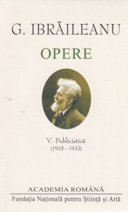 G. Ibrăileanu. Opere (Vol. V)