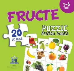 Puzzle pentru podea - Fructe - 3-6 Ani de Anonim