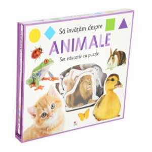 Sa invatam despre animale. Set educativ cu puzzle