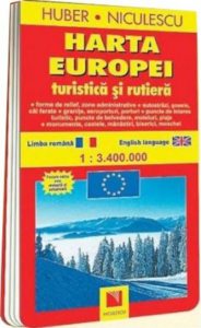 Europa. Harta turistica si rutiera