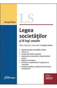 Legea societatilor si 8 legi uzuale Act.25 septembrie 2022