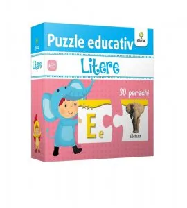 Litere - Puzzle educativ