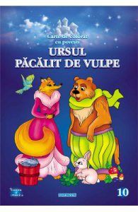 Ursul pacalit de vulpe. Carte de colorat cu povesti