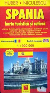 Harta Spaniei - Turistica si rutiera