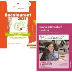 Pachet Bacalaureat 2024. Limba si literatura romana si Ghid complet cu 72 teste de Mimi Gramnea
