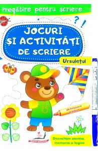 Scrie si sterge. Ursuletul. Jocuri si activitati de scriere. Caiet refolosibilwhiteboard marker