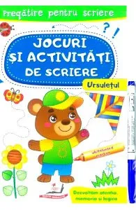 Scrie si sterge. Ursuletul. Jocuri si activitati de scriere. Caiet refolosibilwhiteboard marker