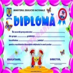 Diploma prescolari