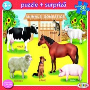 Puzzle - Animale domestice (30 piese)