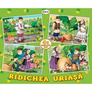 Puzzle - ridichea uriasa (4 imagini - 59 de piese)