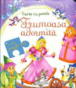 Carte cu puzzle - Frumoasa adormita - Cu 6 puzzle-uri
