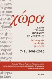 Chora. Nr. 7-8, 2009-2010. Revista de studii antice si medievale. Filosofie, teologie, stiinte de Alexander Baumgarten