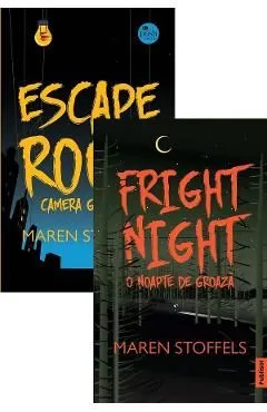 Pachet 2 carti: Escape RoomFright Night de Maren Stoffels