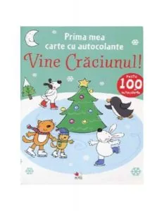 Prima mea carte de colorat. Vine Crăciunul (conține autocolante)
