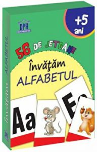 Invatam alfabetul. 56 de jetoane.  5 ani