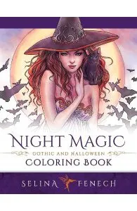 Night Magic. Gothic and Halloween Coloring Book de Selina Fenech
