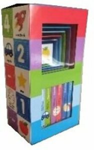 Bebeteca: primele carti. Bebe invata. Set educativ 6 carti, 6 cuburi