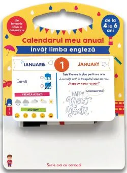 Calendarul meu anual. Invat limba engleza de Sandra Sarah Krief