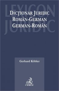Dictionar juridic roman-german, german-roman