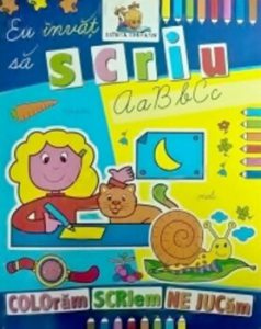 Eu invat sa scriu. Carte de colorat