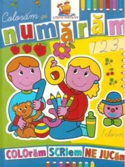 Colorăm și numărăm. Carte de colorat