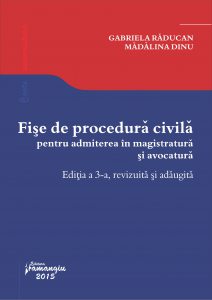 Fise de procedura civila pentru admiterea in magistratura si avocatura