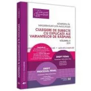 Admiterea in magistratura si in avocatura. Volumul 2. Drept penal, Drept procesual penal de Adrian Mihai Hotca