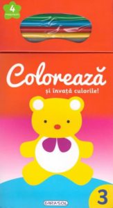 Coloreaza si invata culorile! 3 (+4 creioane)
