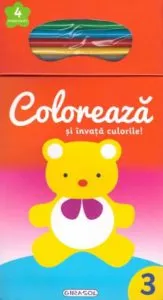 Coloreaza si invata culorile! 3 (+4 creioane)
