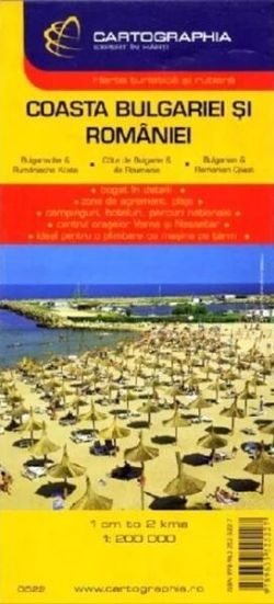 Hartă coasta Bulgariei și României