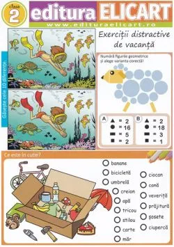Jocul vacantei. Exercitii distractive de vacanta - Clasa 2