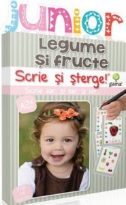 Legume si fructe. Junior. Scrie si sterge!