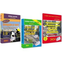 Pachet 2024. Intrebari, teste si legislatie pentru obtinerea permisului de conducere auto. Categoriile C, CE   D, DE